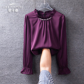 醋酸缎面衬衫 女长袖 2025春秋新款 法式 高级感气质衬衣百搭洋气小衫