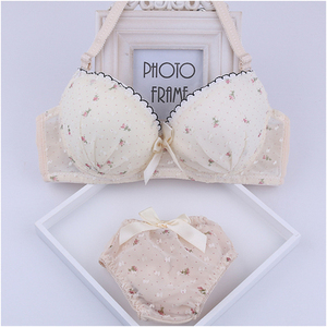 少女聚拢女内衣套装15-18-19-20-25岁高中大学生有钢圈纯棉文胸罩