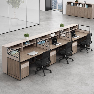 办公桌职员工位闲鱼二手家具旧货市场入口职员桌椅组合电脑桌卡座