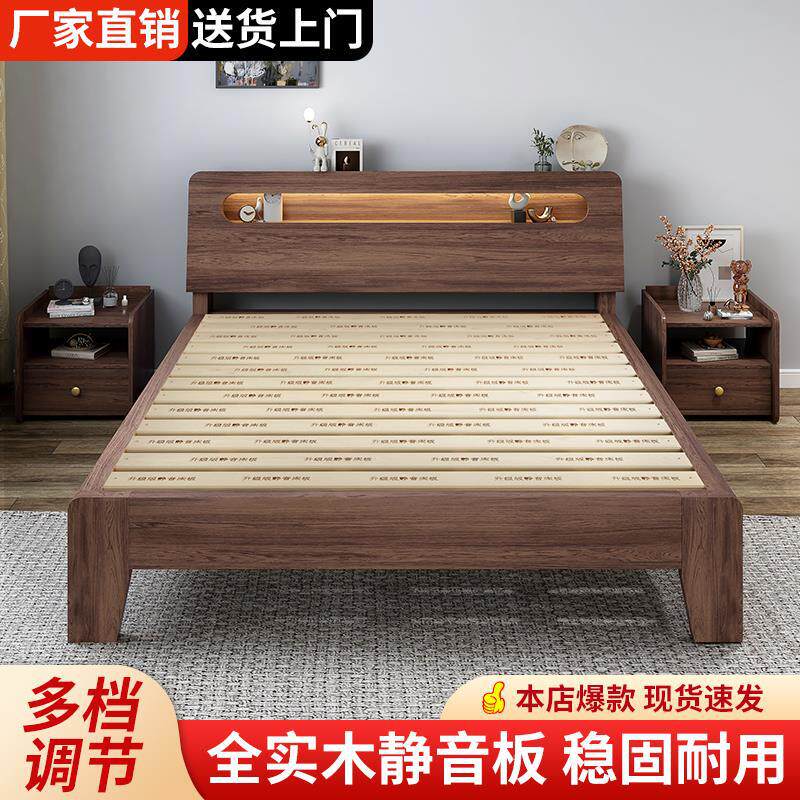 实木床双人床单人闲鱼二手家具旧货市场入口咸鱼同城捡漏全新包邮
