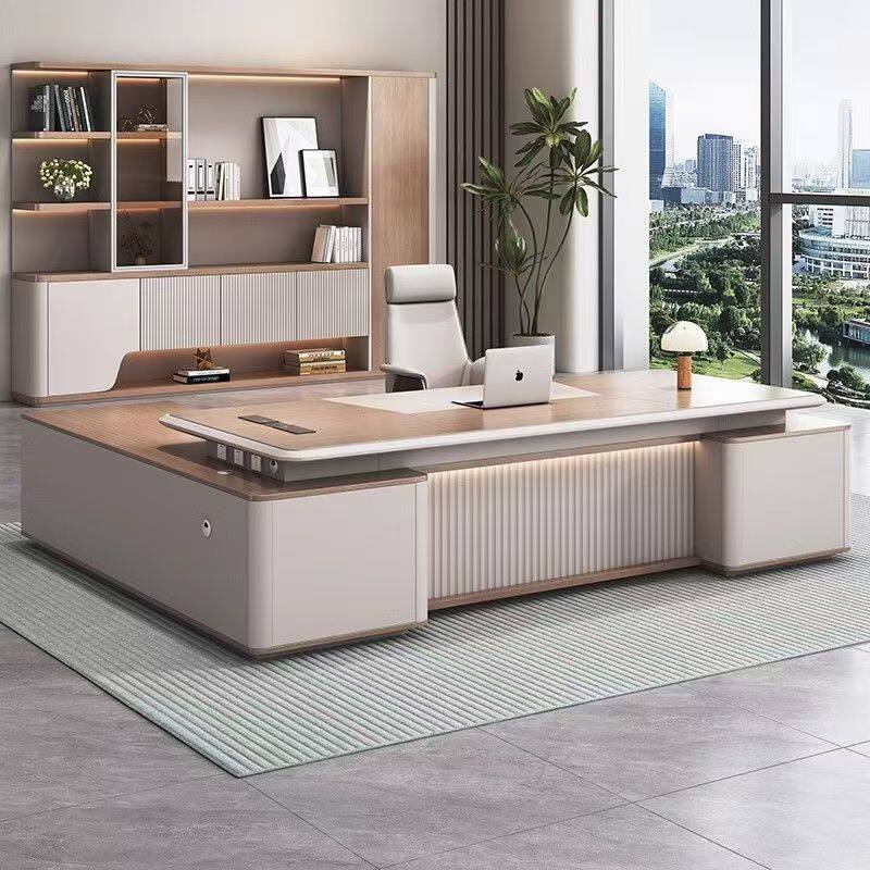 董事长办公室老板办公桌闲鱼二手家具旧货市场二手大班台桌椅组合