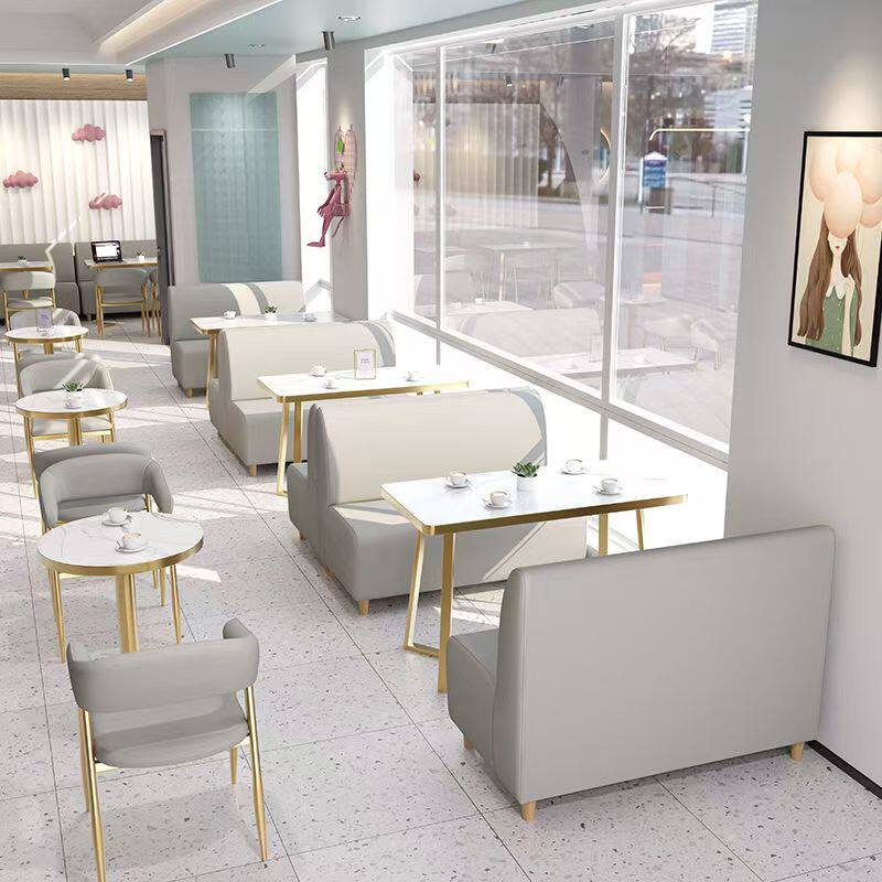 卡座沙发餐桌商用闲鱼二手家具旧货市场网红奶茶店桌椅组合餐饮桌