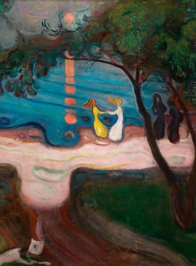 T663【挪威】爱德华·蒙克Edvard Munch油画素材水彩美术临摹图库