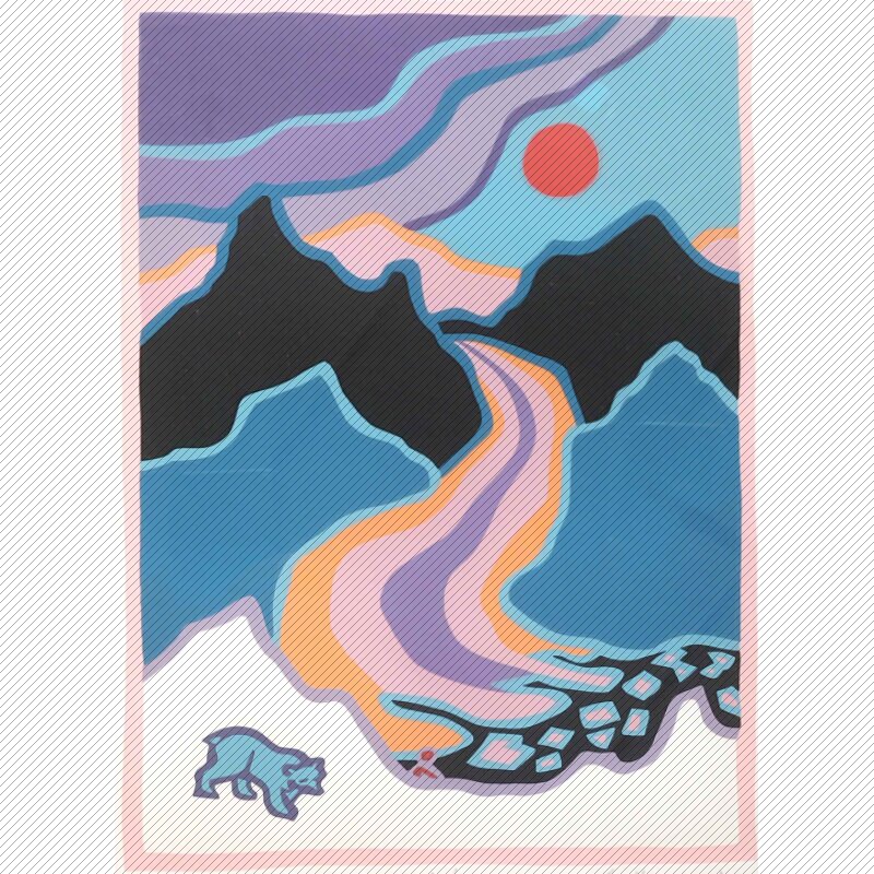 a341【加拿大】泰德·哈里森 ted harrison 高清美术装饰绘画图库