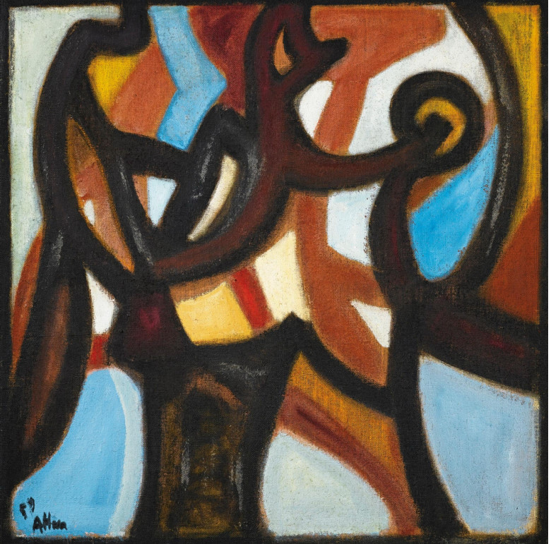 M259【法国】让·阿特兰（Jean Atlan）抽象绘画美术学习网传图库