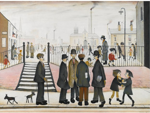 T333【英国】劳伦斯·史蒂芬·劳瑞（L.S Lowry）绘画网传图库