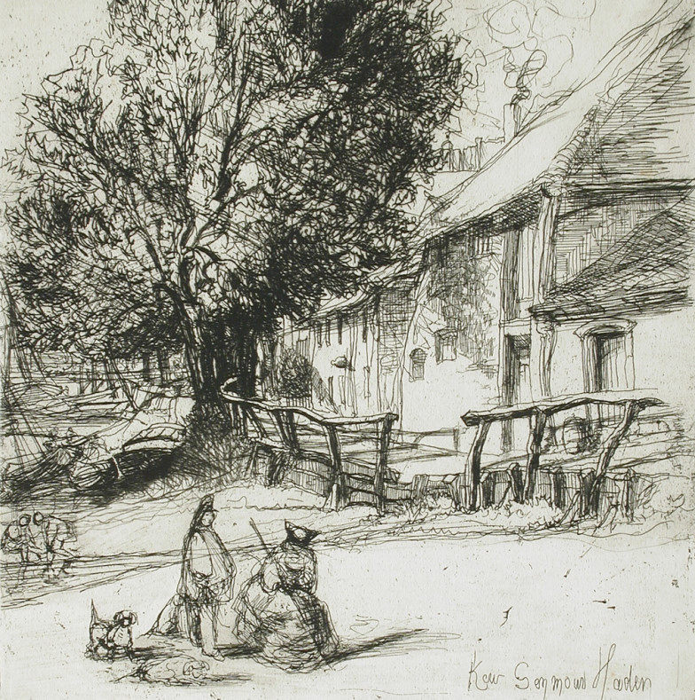 k453【英国】哈登(francis seymour haden)素描写生网传图库