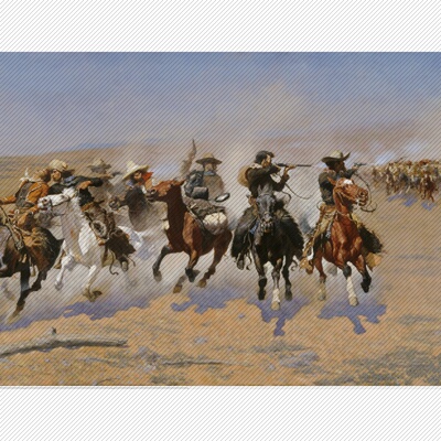 T742【美国】弗雷德里克·雷明顿Frederic Remington 绘画图库