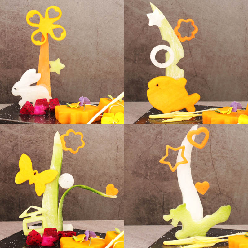 厨师盘饰压花模具装饰菜品摆盘