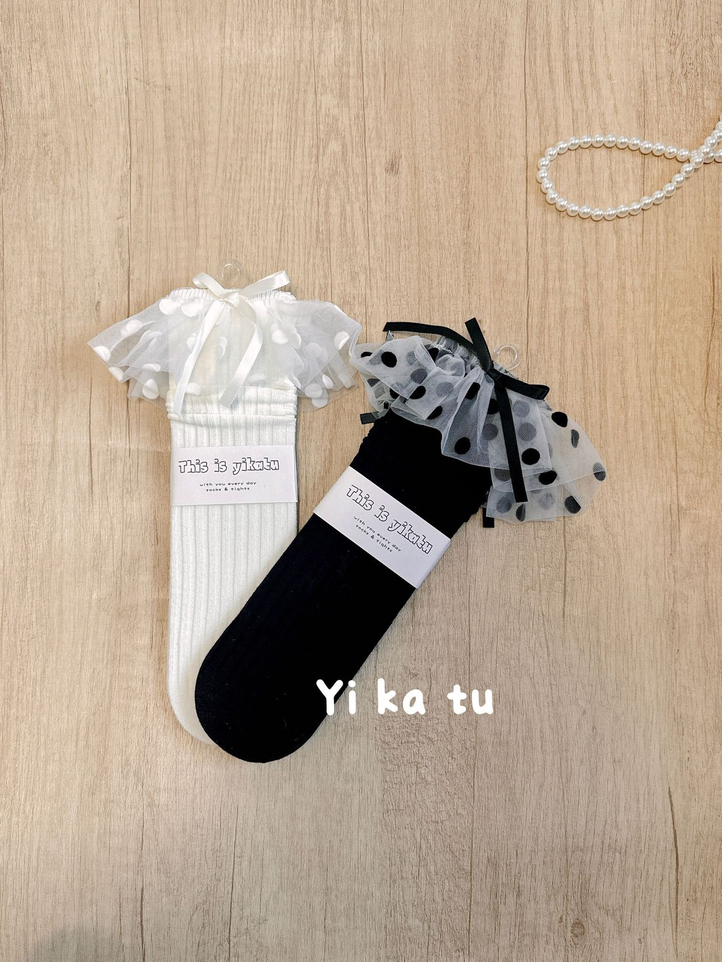 伊卡兔童袜正品秋冬新波点炸炸花公主风可爱宝宝无跟亲子8153堆堆