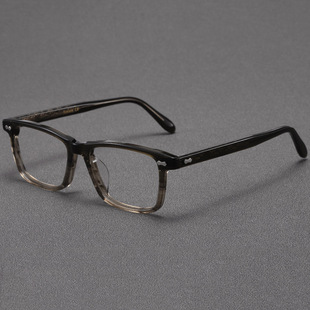 匠心手造TVR日本手工增同款玳瑁眼镜素颜方框渐茶色纯钛眼镜架板