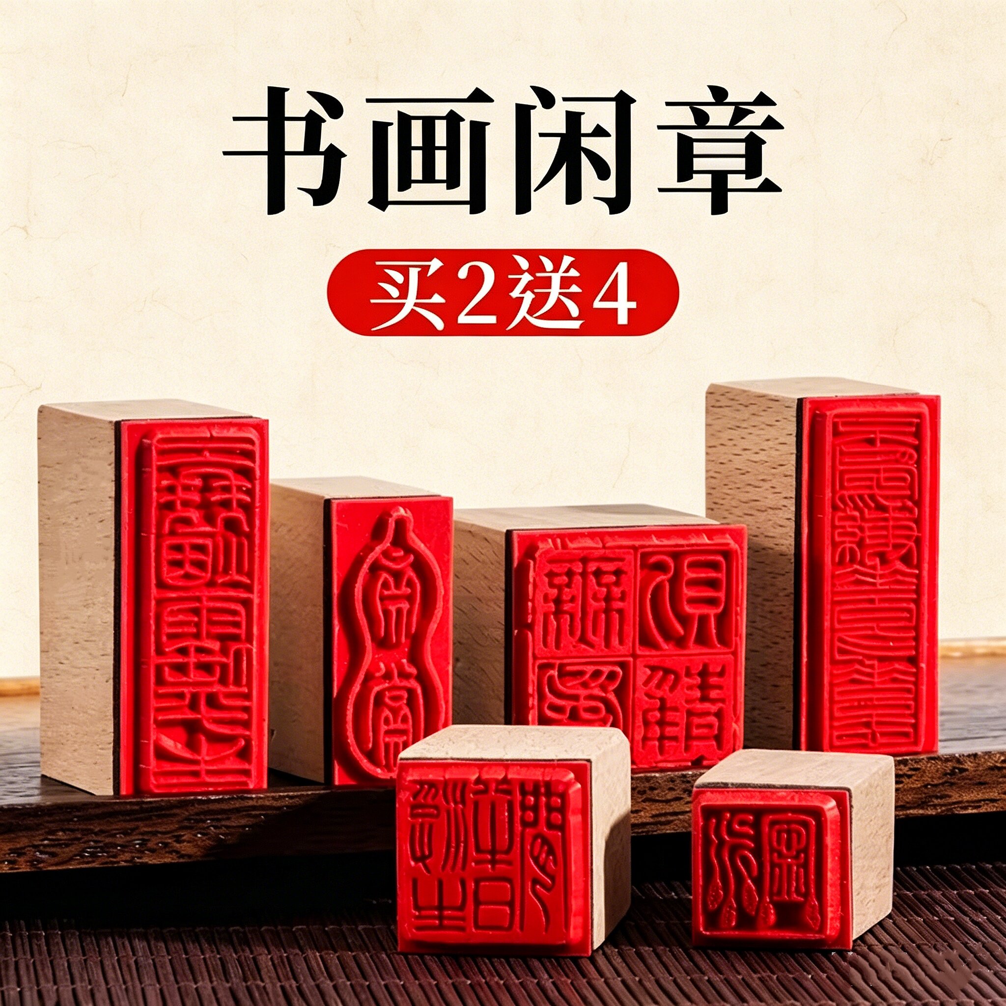 成品书画闲章印章手工篆刻书法小印章定制章印漆扇国画藏书印章引首压角腰章中国风迷你盖毛笔字落款实木印章