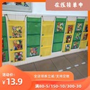 新品 牛津纺A4幼儿园作品展示挂袋绘本图书宝宝画画展示透明收纳袋