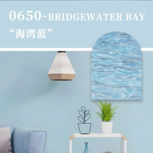 内墙蓝色海湾蓝墙面净味环保平面乳胶漆水性涂料彩宙面漆哑光面漆