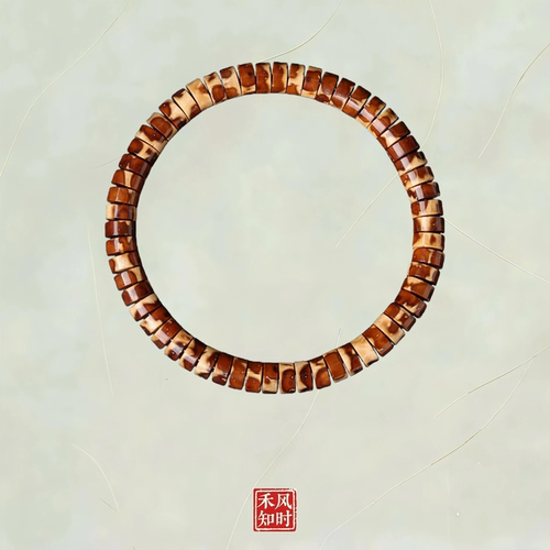 花皮实心籽紫金鼠手串文玩直切药片单圈男士盘玩菩提子佛珠手链女
