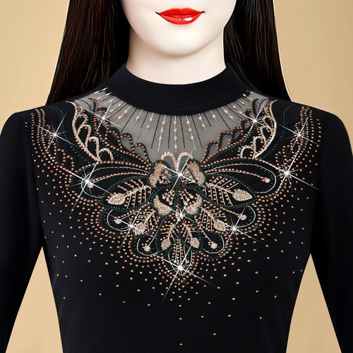 衣上衣蕾丝美体超舒服打底衫冬季