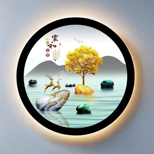 新中式床头壁灯简约现代壁画灯