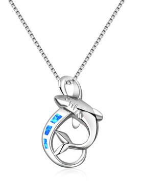 Tiktokins风爆款蓝色镶进口opal