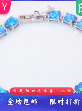 夏威夷进口opal欧泊澳宝方形手链