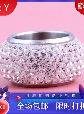 新款欧美女士复古大气7排镶钻15MM满钻个性时尚夸张时尚镶钻戒指