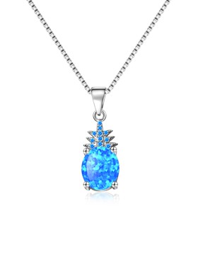 Tiktokins风爆款蓝色镶进口opal