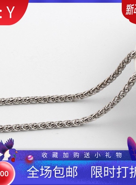 新款厂家不锈钢个性ins潮男项链3MM花篮链麻花链裤边钛钢项链链条