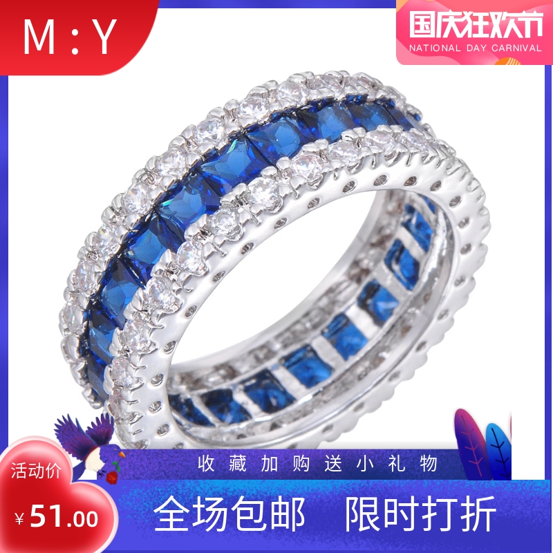 新品厂家外贸饰品欧美简约时尚锆石戒指女款