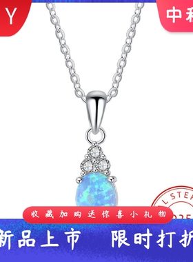 通体S925纯银镶钻项链轻奢精致进