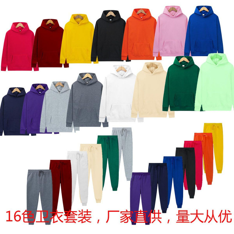 跨境欧美运动卫衣套装图片