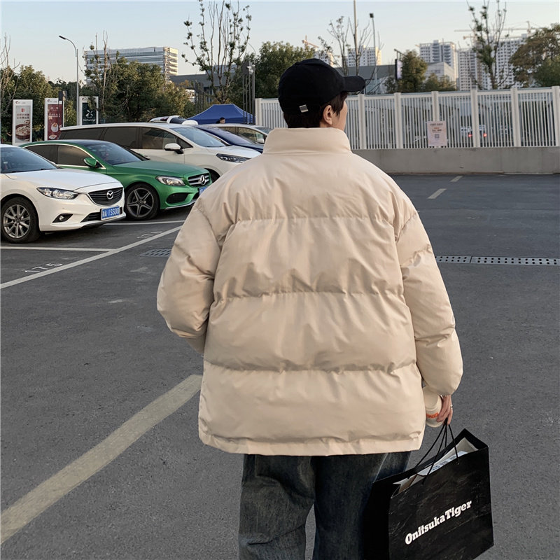 冬款男棉衣立领字母印花加厚棉袄休闲面包服外套Y6540,男装棉衣,星座1013-1