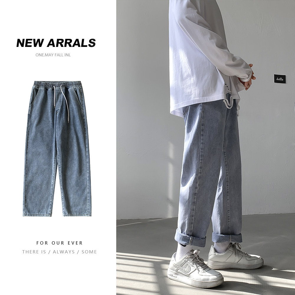 2021港风男牛仔裤直筒牛仔女情侣款加大码S-5xlnk890P35,男装牛仔裤,星座1013-1