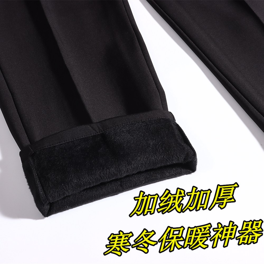 港风秋冬款男休闲裤加绒加厚小脚韩版百搭裤H04加绒,男装休闲裤,星座1013-1