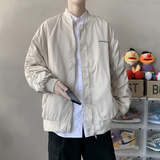 高品质港风春款男夹克立领工装字母印花褶皱拉链外套J，男装夹克，星座1013-1