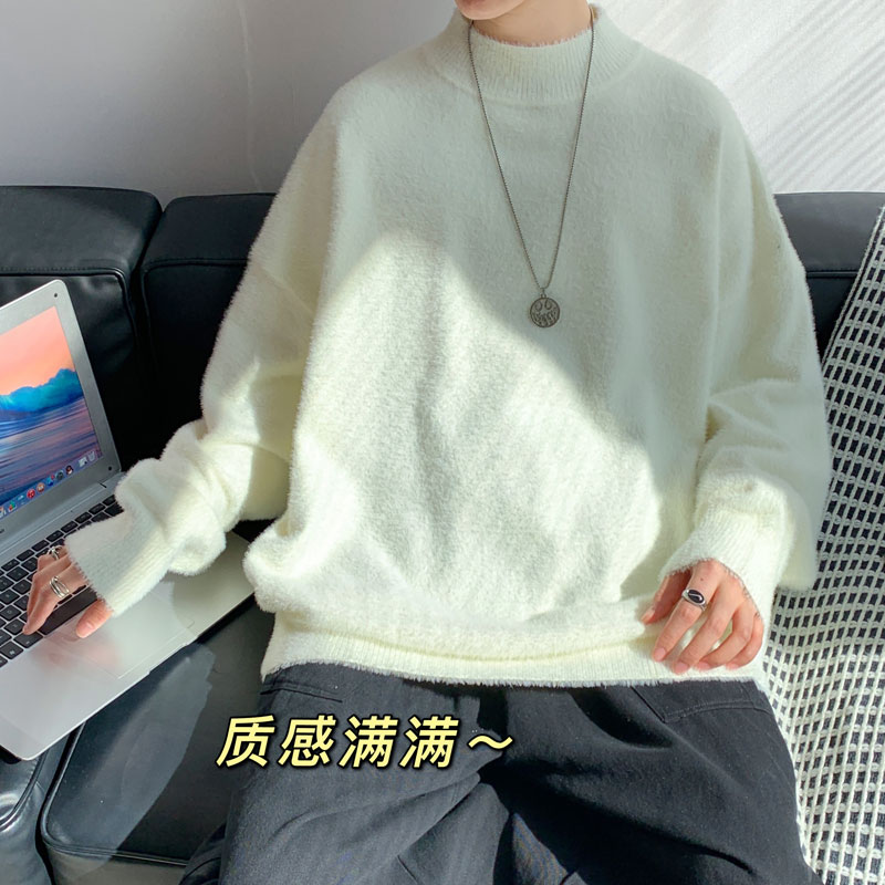 冬加厚男针织衫套头半高领羊毛衫毛衣保暖打底线衣外套M0118,男装针织衫/毛衣,星座1013-1
