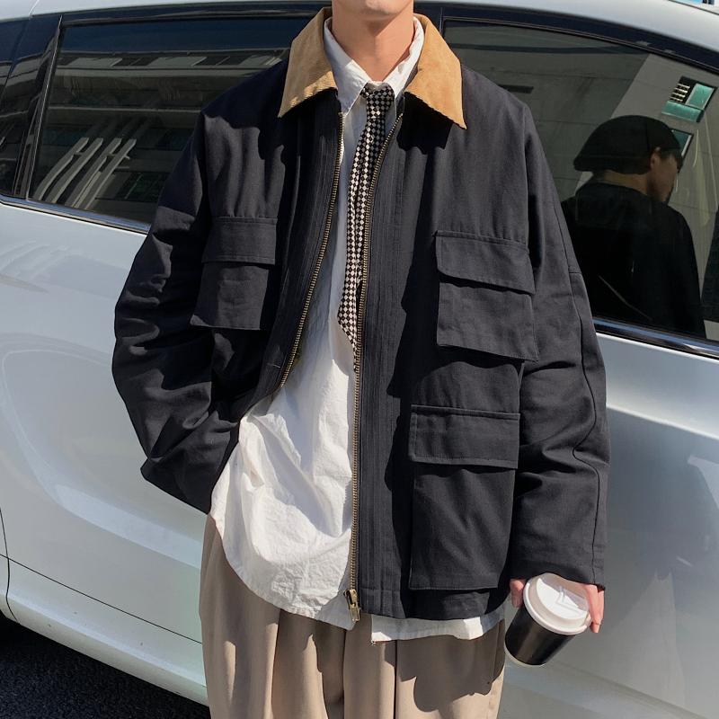 2022港风春款男夹克工装大口袋休闲外套JK081P65,男装夹克,星座1013-1