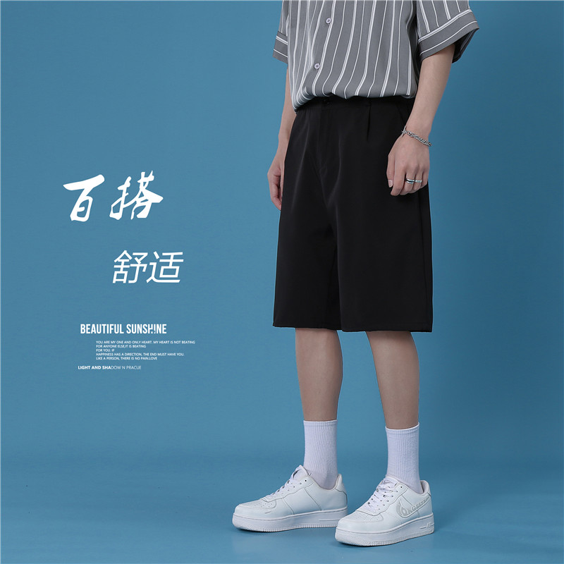 高品质港风夏款男西装短裤五分休闲西裤五分裤D06,男装休闲裤,星座1013-1