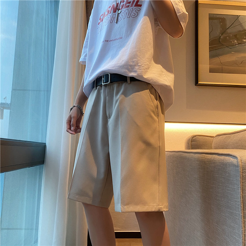 夏款男短裤休闲西裤百搭五分马裤D12图片