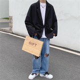 港风秋男西装外套单西一粒扣外套小西服Y332P45，男装西服，星座1013-1