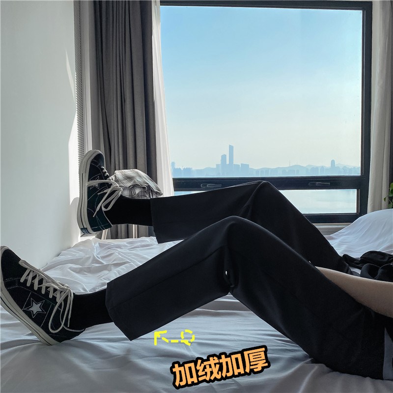港风秋冬男休闲裤加绒加厚小脚韩版百搭小西裤H04加绒,男装休闲裤,星座1013-1
