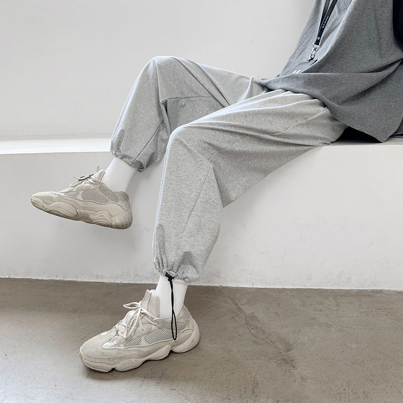 秋冬男抽绳卫裤加绒加厚保暖情侣休闲九分裤h620加绒,男装休闲裤,星座1013-1