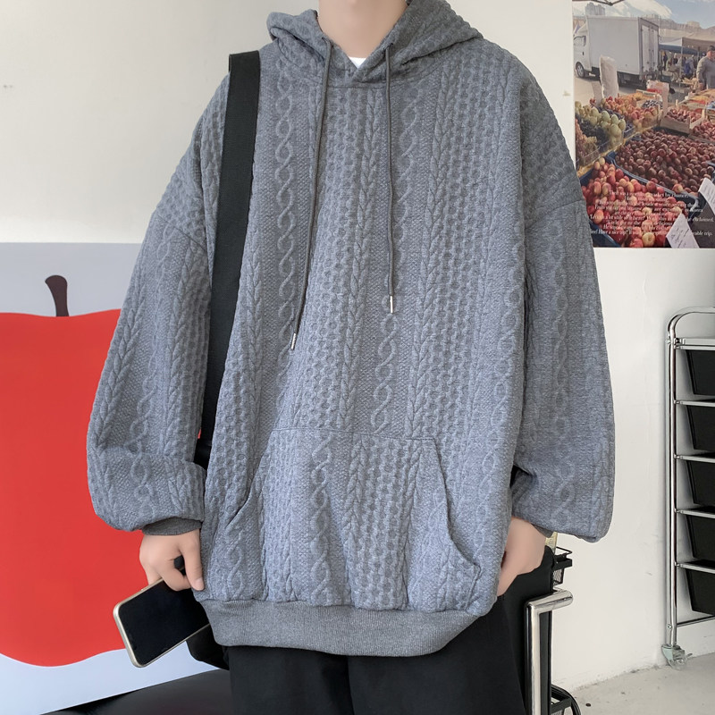 港风秋款男休闲卫衣连帽夹克螺纹印花外套wy84,男装卫衣,星座1013-1