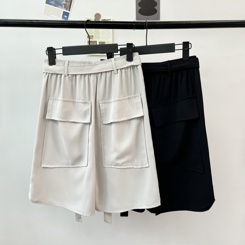 高品质夏款男短裤工装裤大口袋休闲裤五分马裤送腰带D264 P30图片