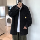 秋款男长袖衬衫华夫格条纹格小贴标韩版百搭休闲衬衣CS7050，男装衬衫，星座1013-1
