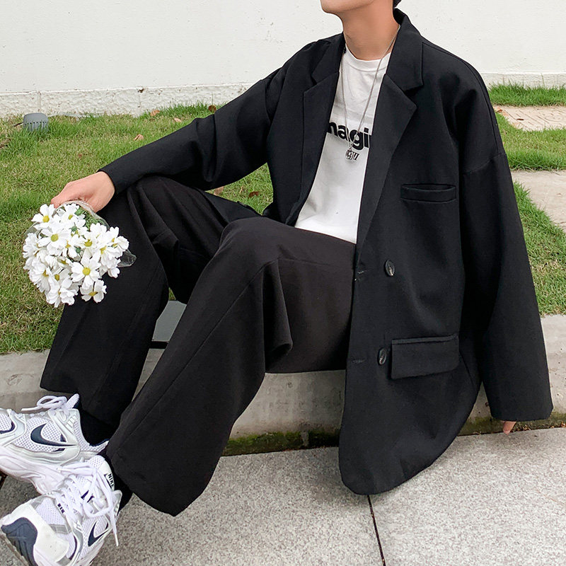 2021港风秋男西装外套单西二粒双排扣外套小西服Y331P50,男装西服,星座1013-1