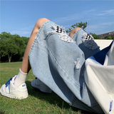 夏款男牛仔短裤破洞棋盘格补丁休闲五分裤直筒休闲裤D6658，男装牛仔裤，星座1013-1