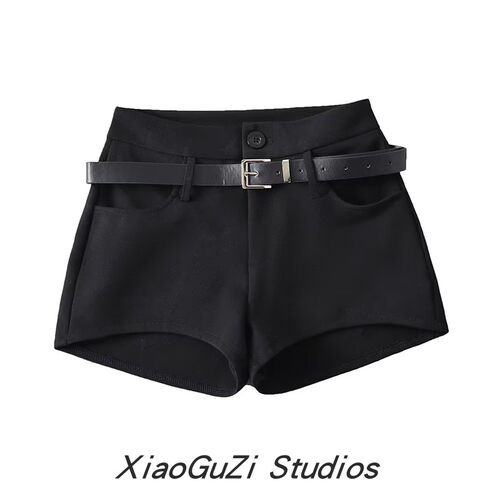 高腰欧美小谷姿短裤紧身