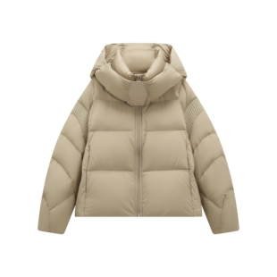 新品【90鹅绒夹心饼干连帽短鹅绒服】鹅服泡芙连帽上衣外套LD233