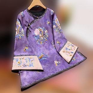 重工刺绣太太服 秋冬款 加厚刺绣国风外套dz353 新中式