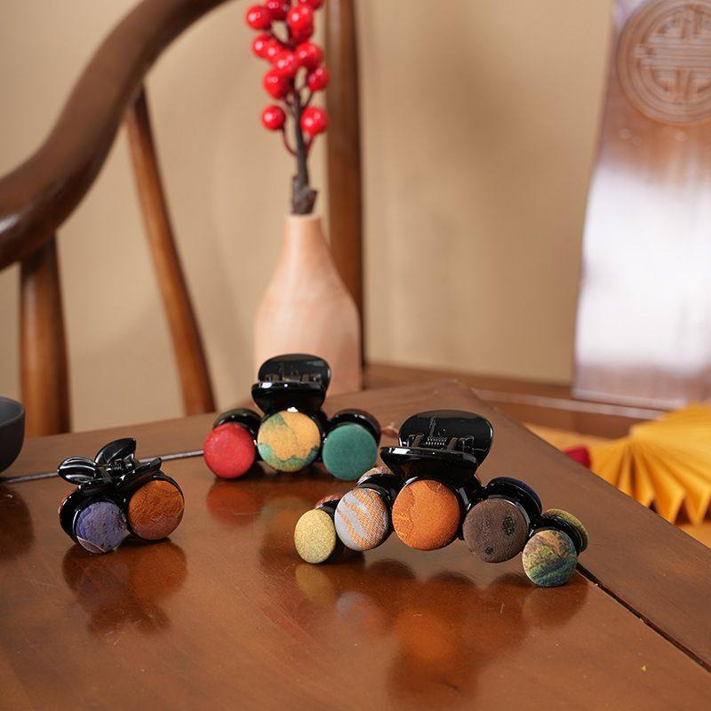 【100%桑蚕丝香云纱发夹】复古真丝鲨鱼夹发抓配饰气质头饰发卡,饰品/流行首饰/时尚饰品新,发饰,淘宝优惠券,粉丝福利购,淘宝优惠卷