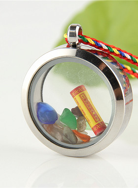 结缘透明钛钢可打开嘎乌盒